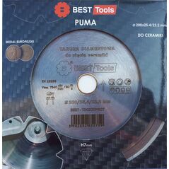 Best-Tools TARCZA DIAMENTOWA 200x25,4/22,2mm CIĄGŁA STANDARD PUMA BEST - TDC200PRO7 6411227 5902082852759