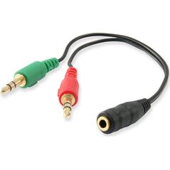 Kabel Equip Equip Audio Splitter Y-Kabel female -> 2x male 6450205 4015867204931