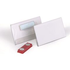 Durable DURABLE Namensschild m Magnet 40x75mm 25erPck transp 6450252 4005546810904