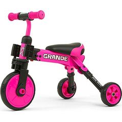 Rowerek biegowy Milly Mally Trójkołowy 2w1 Grande Pink 6451210 5901761125047