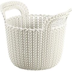 Curver Kremowy Koszyk Okrągły KNIT CURVER -XS- uniwersalny 6464616 3253923971002