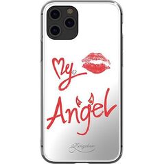 Kingxbar Kingxbar Angel lustrzane etui ozdobione oryginalnymi Kryształami Swarovskiego iPhone 11 Pro Max lusterko przezroczysty uniwersalny 6474987 6959003587022