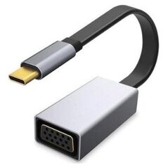 Adapter USB Platinet USB-C - VGA Srebrny  (PMMA9089) 6503947 5907595447119