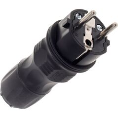 Volteo Wtyczka Prosta 2p+z, 16a Extreme Uni Ip54 Czarna 6557354 5902273405412