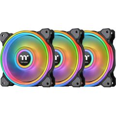 Wentylator Thermaltake Riing Quad 12 RGB 3-pack + Hub Czarne (CL-F088-PL12SW-A) 6627092 4713227521574