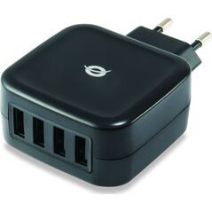 Ładowarka Conceptronic CONCEPTRONIC Ladegerät 4Port 25W EU, 5V / 5A, schwarz 6629268 4015867209295
