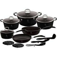 Berlinger Haus ZESTAW GARNKÓW 15-ele BERLINGER HAUS BLACK PROFESSIONAL LINE BH-6129 6677923 5999108406157