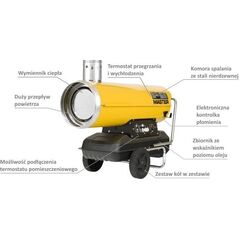 Master MASTER NAGRZEWNICA OLEJOWA BV 170E Z ODPROWADZANIEM SPALIN 47kW 4013.216 6681116 8053670890015