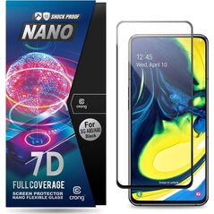 Crong Crong 7D Nano Flexible Glass - Szkło hybrydowe 9H na cały ekran Samsung Galaxy A80 / A90 uniwersalny 6770571 5907731981057