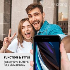 Crong Crong Color Cover - Etui iPhone SE 2020 / 8 / 7 (niebieski) uniwersalny 6770836 5907731984102