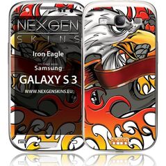 Nexgen Skins Nexgen Skins - Zestaw skórek na obudowę z efektem 3D Samsung GALAXY S III (Iron Eagle 3D) uniwersalny 6771061 81159122423
