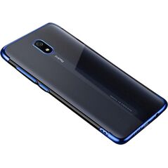 Hurtel Clear Color case żelowy pokrowiec etui z metaliczną ramką Xiaomi Redmi 8A niebieski 6785006 9111201898103