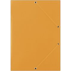 Donau Teczka z gumką DONAU, karton, A4, 400gsm, 3-skrz., pomarańczowa 6801925 5901498004615