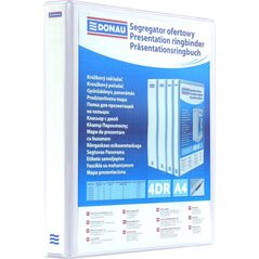 Segregator Donau 4-ringowy A4 65mm biały (2788654PL-09) 6801992 5901503691939