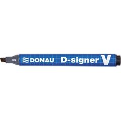 Donau Marker permanentny DONAU D-Signer V, ścięty, 1-4mm (linia), czarny 6802082 5901498010395