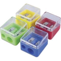 Donau Temperówka DONAU, plastikowa, podwójna, mix kolorów 6802244 9003106590407