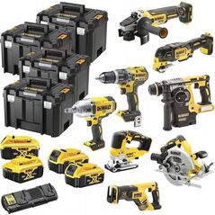 Zestaw elektronarzędzi Dewalt DeWalt battery pack Kombo DCK865P4T, 18 Volt, Hammer (yellow / black, 8 Cordless, 4x Li-ion battery pack XR 5.0 Ah) 6909309 5035048722671