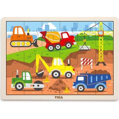 Viga Viga 51463 Puzzle na podkładce 24 elementy - na budowie 7317920 6934510514631