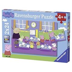 Ravensburger Puzzle dla dzieci Peppa w szkole - 2 x 24 szt. 7335867 4005556090990