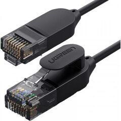 Ugreen Ugreen kabel przewód internetowy sieciowy Ethernet patchcord RJ45 Cat 6A UTP 1000Mbps 1 m czarny (70332) uniwersalny (58914-uniw) - 58914-uniw 7363220 6957303873326
