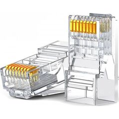 Ugreen Ugreen 100x wtyk wtyczka złączka końcówka RJ45 8P8C Cat 6 przezroczysty (60558) 7363552 6957303865581