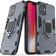 Hurtel Ring Armor pancerne hybrydowe etui pokrowiec + magnetyczny uchwyt iPhone 12 mini niebieski uniwersalny 7428417 9111201914537