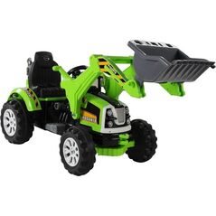 Lean Sport Traktor na akumulator z Łyżką Koparka Zielony 7527449 5908275995791