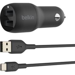 Ładowarka Belkin Dual 2x USB-A 2.4 A  (CCE001bt1MBK) 7531842 745883790456