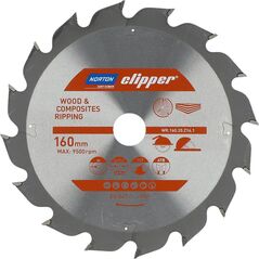 Norton Clipper NORTON PIŁA TARCZOWA 160mm x 20mm x 16z DREWNO I KOMPOZYTY ATB (2,6 / 1,6) N70184608038 7598113 5450248769330