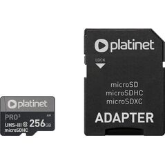 Karta Platinet Pro MicroSDHC 256 GB Class 10 UHS-III/U3 A2  (PMMSDX256UIII) 7735031 5907595450942