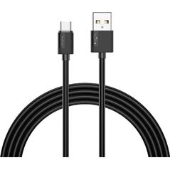Kabel USB T-Phox USB-A - USB-C 0.3 m Czarny 7740964 6970225138465