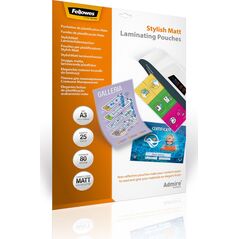 Fellowes LAMINATOR POUCH STYLISH MATT/A3 80 25PCS 5602201 FELLOWES 7811737 43859730889