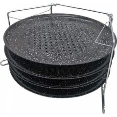KingHoff ZESTAW 4 BLACH DO PIECZENIA PIZZY KINGHOFF KH-1553 7829168 5908287215535