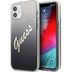 Guess Etui Guess GUHCP12SPCUGLSBK Apple iPhone 12 mini czarny/black hardcase Glitter Gradient Script 7845440 3700740494707