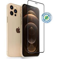 Crong Crong Anti-Bacterial 3D Armour Glass Szkło hartowane 9H na cały ekran iPhone 12 Pro Max + ramka instalacyjna 7887752 5907731986991