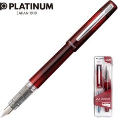 Platinum Pióro wieczne Platinum Prefounte Crimson Red, M, w plastikowym opakowaniu, na blistrze, bordowe 7922248 4977114911408