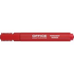 Office Products Marker permanentny ścięty, 1-5mm (linia), czerwony 7922359 5901503692479