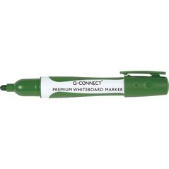 Q-Connect Marker do tablic Q-CONNECT Premium, gum. rękojeść, okrągły, 2-3mm (linia), zielony 7922360 5705831261129