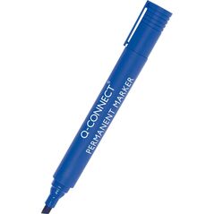 Q-Connect Marker permanentny Q-CONNECT, ścięty, 3-5mm (linia), niebieski 7922371 5705831260436