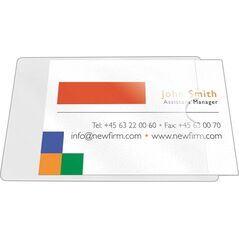Q-Connect Kieszeń samoprzylepna Q-CONNECT, na wizytówki, rozc. na kr. boku, 60x95mm, 10szt. 7922429 5705831270381