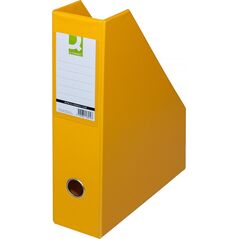 Q-Connect Pojemnik na dokumenty Q-CONNECT, PVC, A4/76, żółty 7922644 5705831162143
