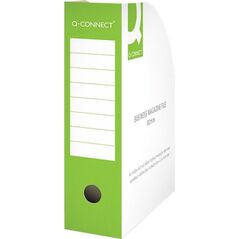 Q-Connect Pojemnik na dokumenty Q-CONNECT, karton, otwarte, A4/80mm, zielone 7922645 5705831158450