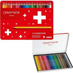 Caran d`Arche Kredki Swisscolor Aquarelle mix kolorów 30 sztuk 7922735 7610186020360