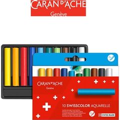 Caran d`Arche Kredki akwarelowe woskowe CARAN D'ACHE Swisscolor, kartonowe pudełko, 10 szt. 7922741 7630002343343