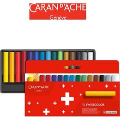 Caran d`Arche Kredki woskowe CARAN D'ACHE Swisscolor, kartonowe pudełko, 15 szt. 7922744 7630002343404