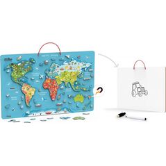 Viga Toys Viga 2w1 Tablica Edukacyjna z Magnetyczną Mapą Świata 7966381 6971608445088
