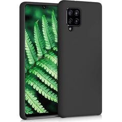 Hurtel Silicone Case elastyczne silikonowe etui pokrowiec Samsung Galaxy A42 5G czarny 8090227 9111201926431