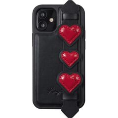 Kingxbar Kingxbar Sweet Series żelowe etui ozdobione oryginalnymi Kryształami Swarovskiego z podstawką iPhone 12 Pro / iPhone 12 czarny 8090261 6959003590251