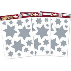 Herma HERMA Fensterbilder Weihnachten Sterne silber 45St. 8160125 4008705155472