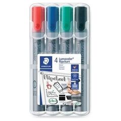 Staedtler STAEDTLER Flipchartmarker Lumocolor 4St Box 8160803 4007817356050